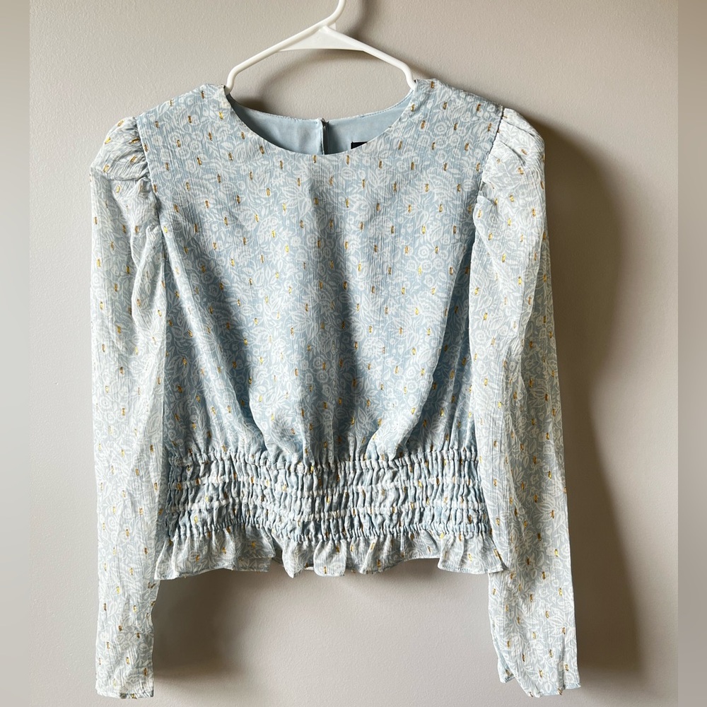 Express Light Blue Blouse